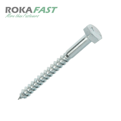 Zeskant houtdraadbouten