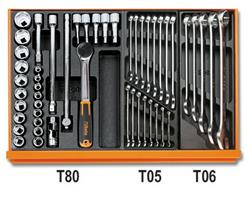 Assortimenten in harde voorgevormde inlegbakken