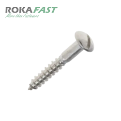 DIN96 Bolkop houtschroef met zaaggleuf